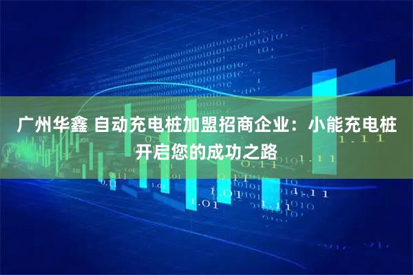 广州华鑫 自动充电桩加盟招商企业：小能充电桩开启您的成功之路